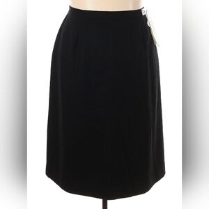 Koret Vintage Black Pencil Skirt Wool Blend Size 16W